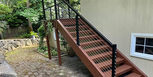 picture of railing on stairs